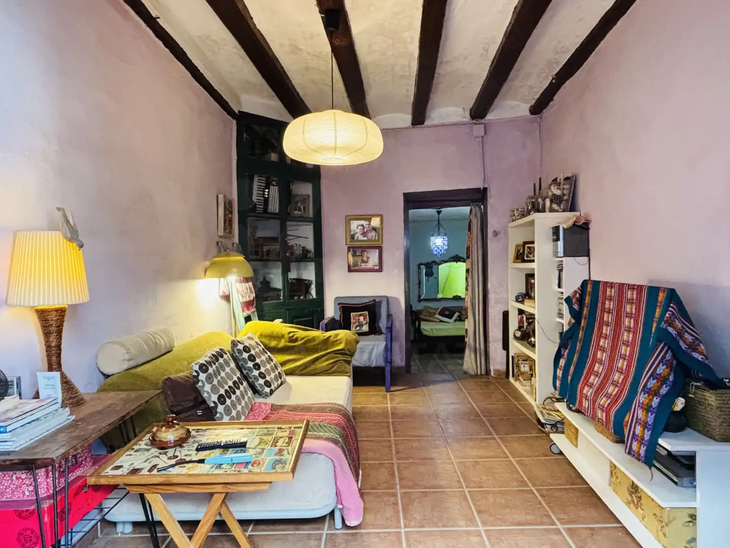 Sala d'estar de Casa adosada en venda en Torrefeta i Florejacs amb Calefacció i Terrassa