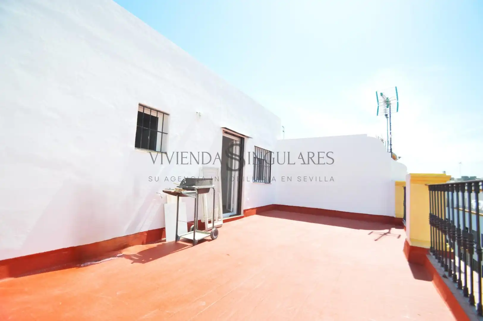 Terraza de Ático de alquiler en Sevilla con Aire acondicionado, Calefacción y Terraza