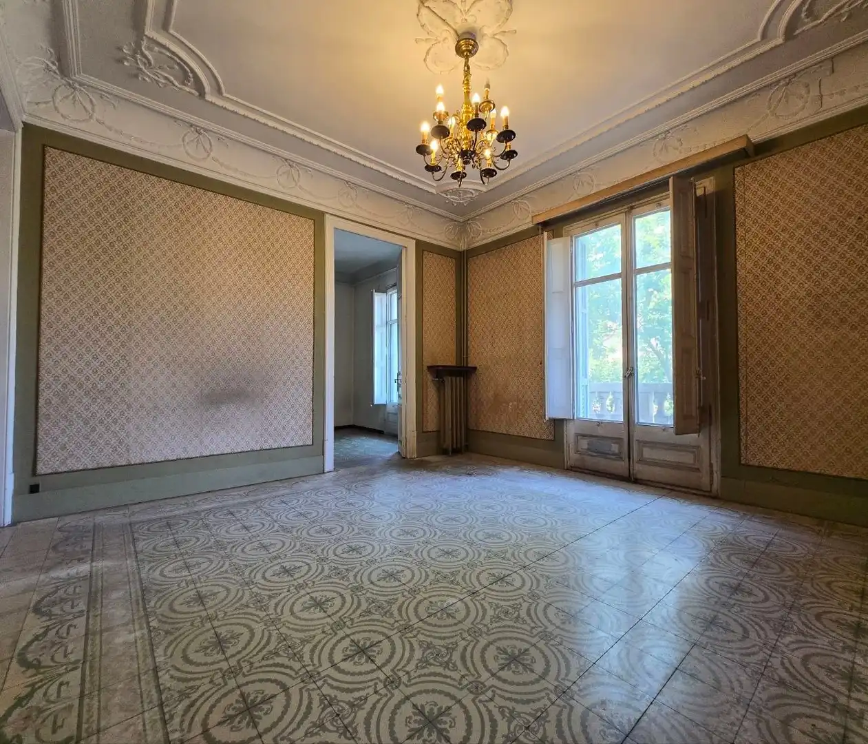 Sala de estar de Piso en venta en Barcelona con Calefacción, Trastero y Balcón