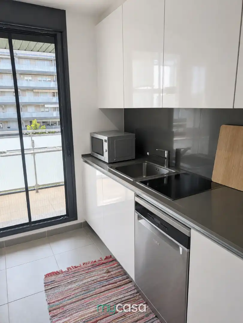 Cuina de Pis en venda en Sant Adrià de Besòs amb Aire condicionat, Terrassa i Traster