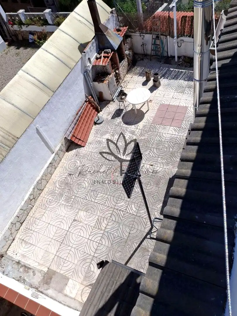 Terrasse von Einfamilien-Reihenhaus zum Verkauf in Castelldefels mit Klimaanlage, Heizung und Privatgarten
