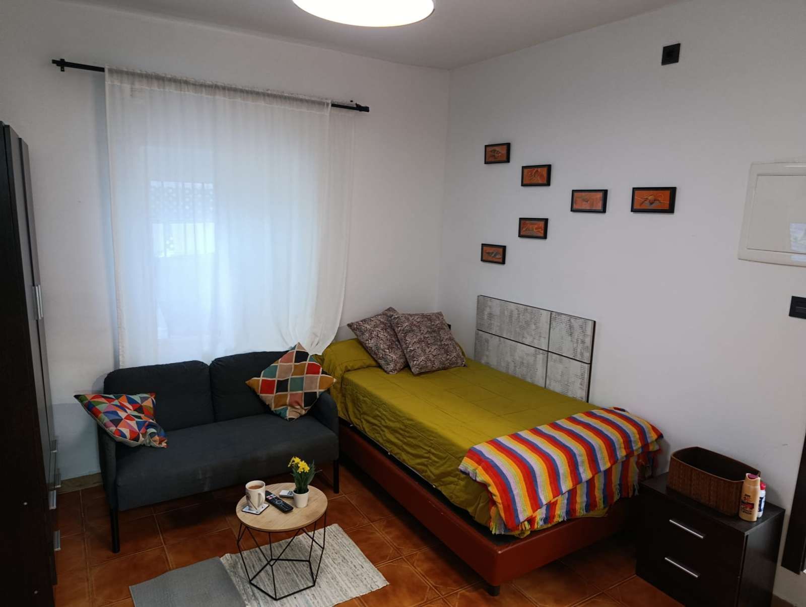 Sala d'estar de Estudi per a compartir en Málaga Capital amb Aire condicionat, Calefacció i Terrassa