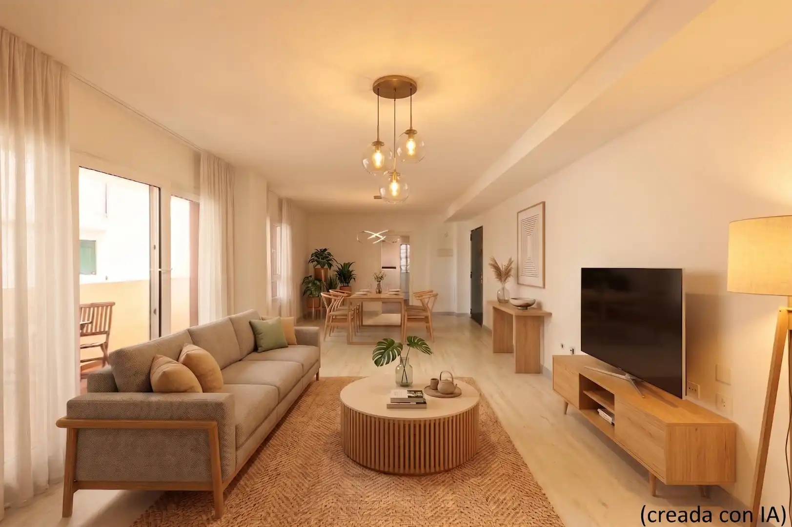 Sala de estar de Piso en venta en Benalmádena con Terraza, Trastero y Balcón