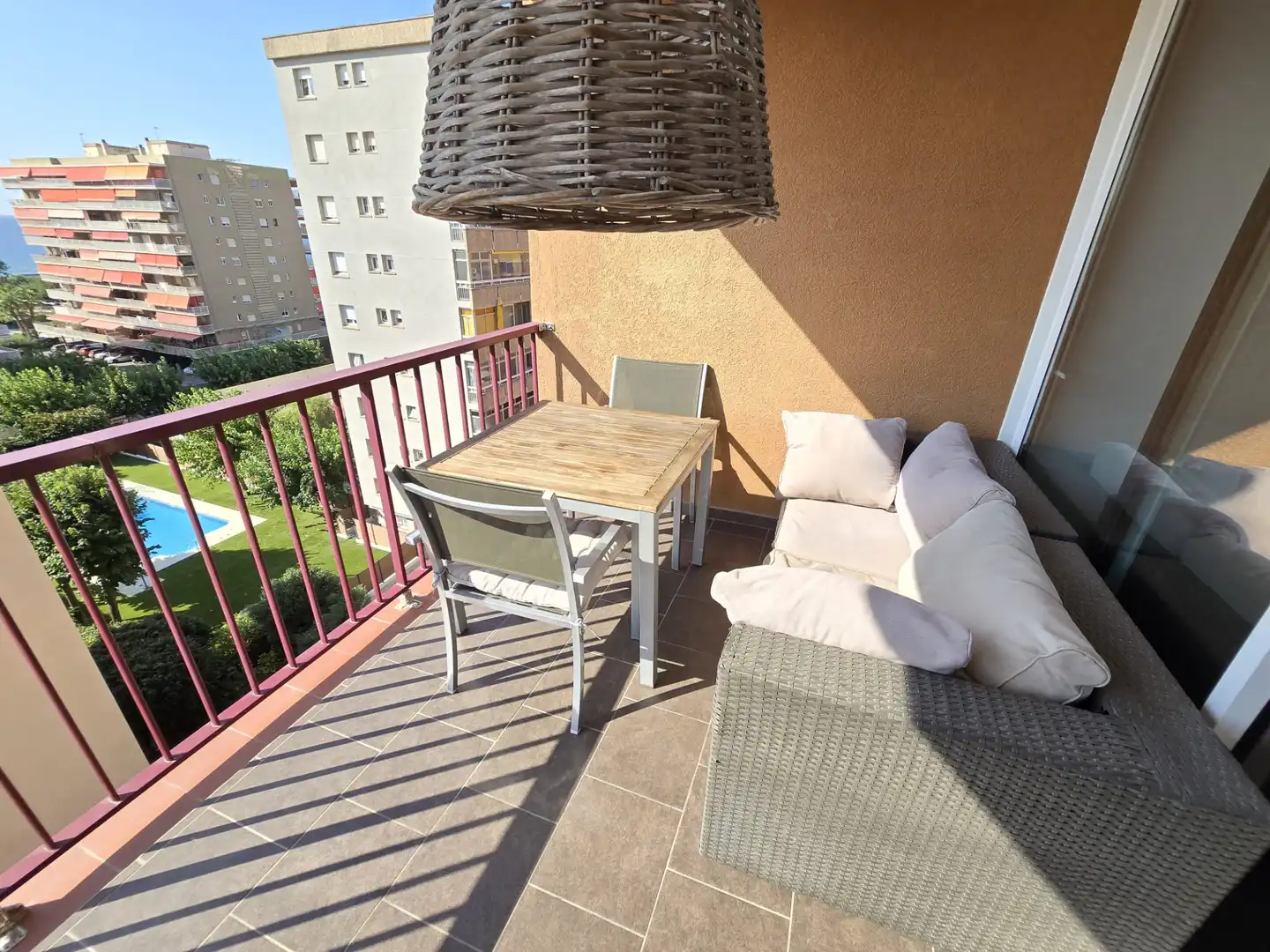 Balcony of Flat for rent in Vilassar de Mar  with Air Conditioner, Heating and Parquet flooring