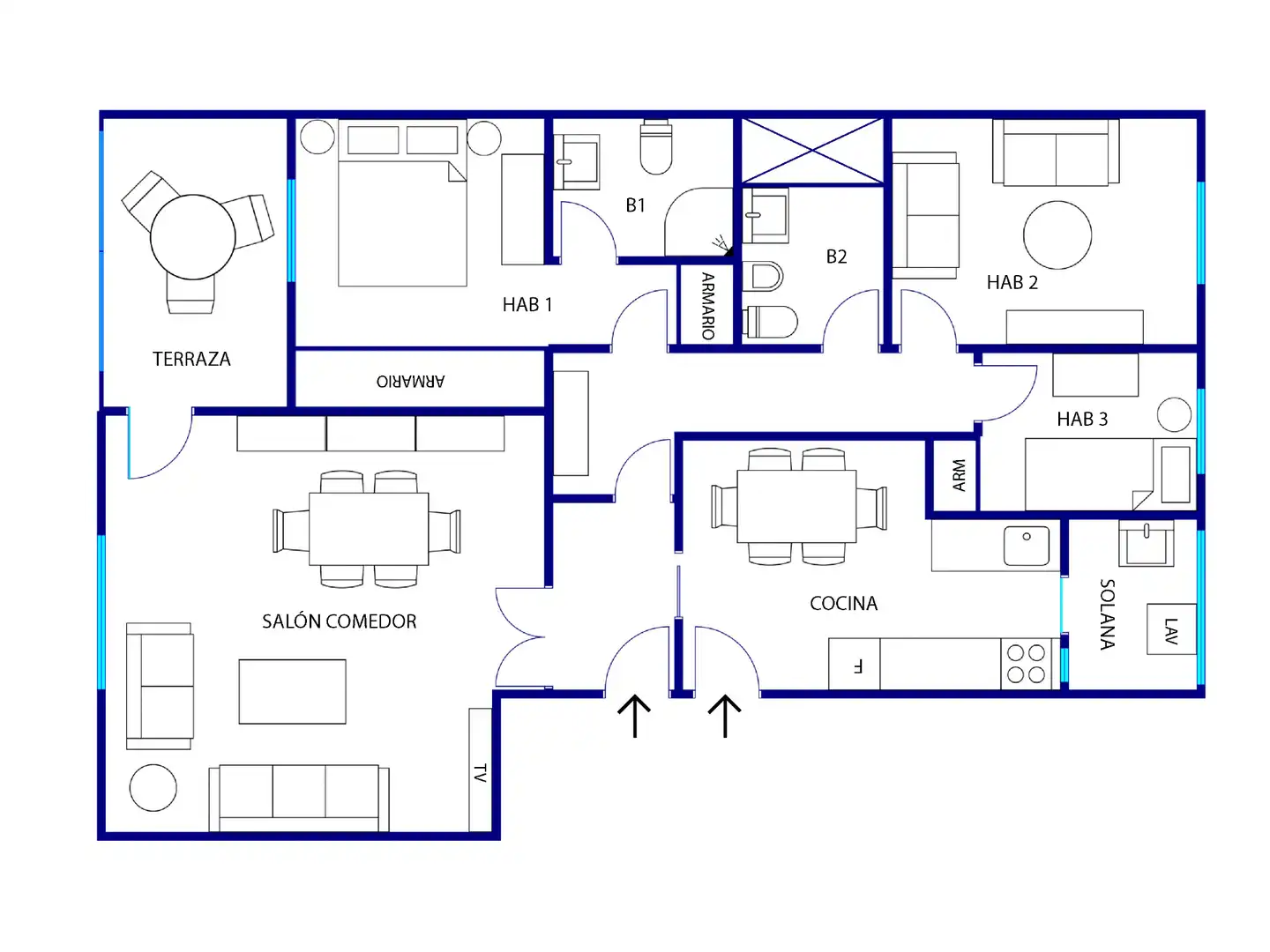 Piso en venta en Santa Cruz de Tenerife con Terraza y Amueblado