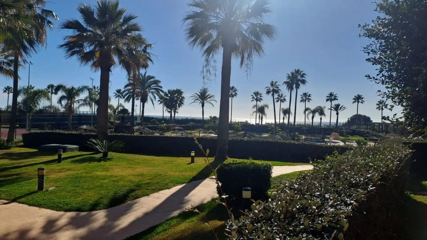 Garten von Wohnungen zum Verkauf in Islantilla mit Klimaanlage, Heizung und Terrasse