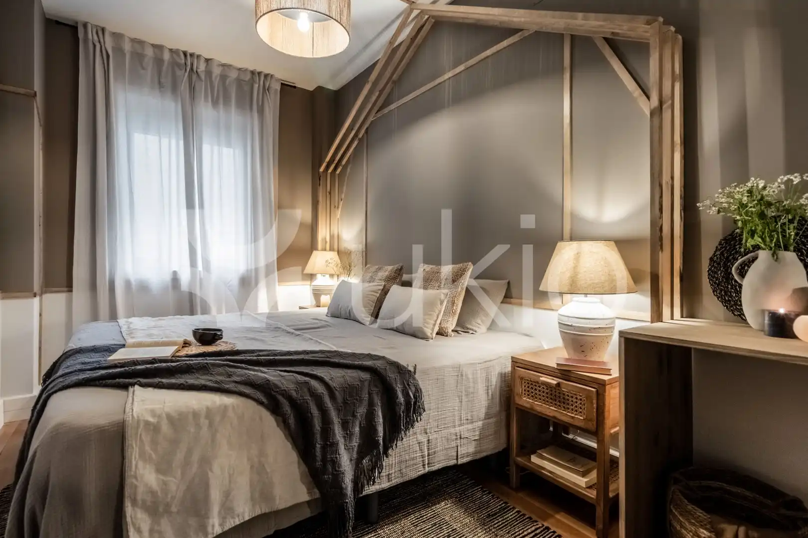 Habitación de Apartamento de alquiler en Madrid con Aire acondicionado, Calefacción y Terraza