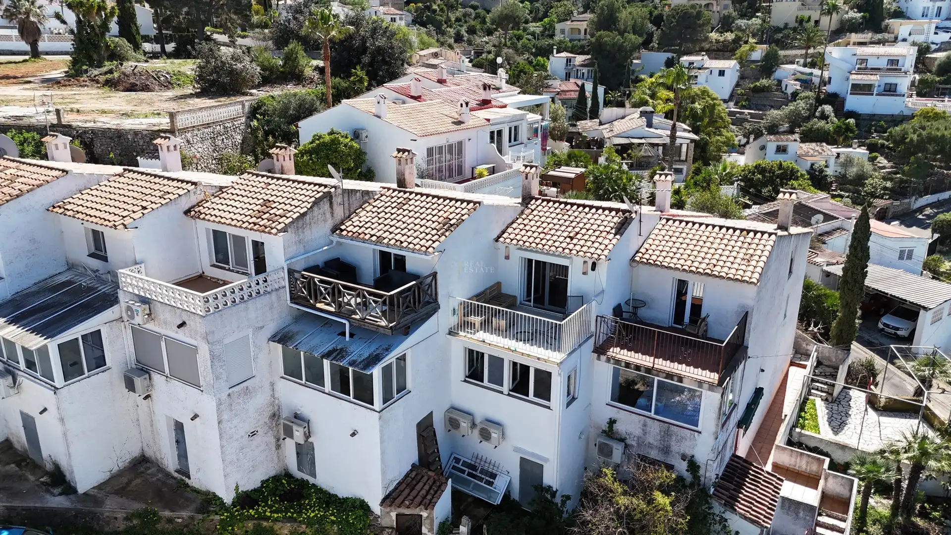 Exterior view of Detached homes for sale in Dénia  with Air Conditioner and Balcony