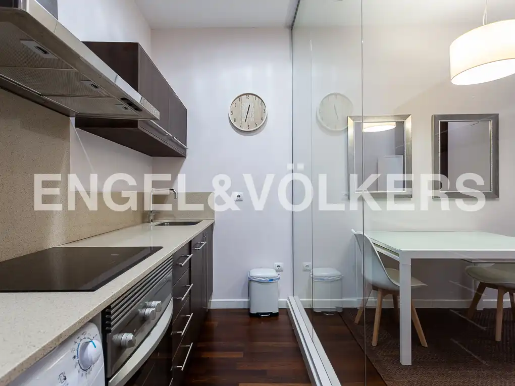 Cocina de Piso de alquiler en Valencia con Aire acondicionado, Calefacción y Parquet