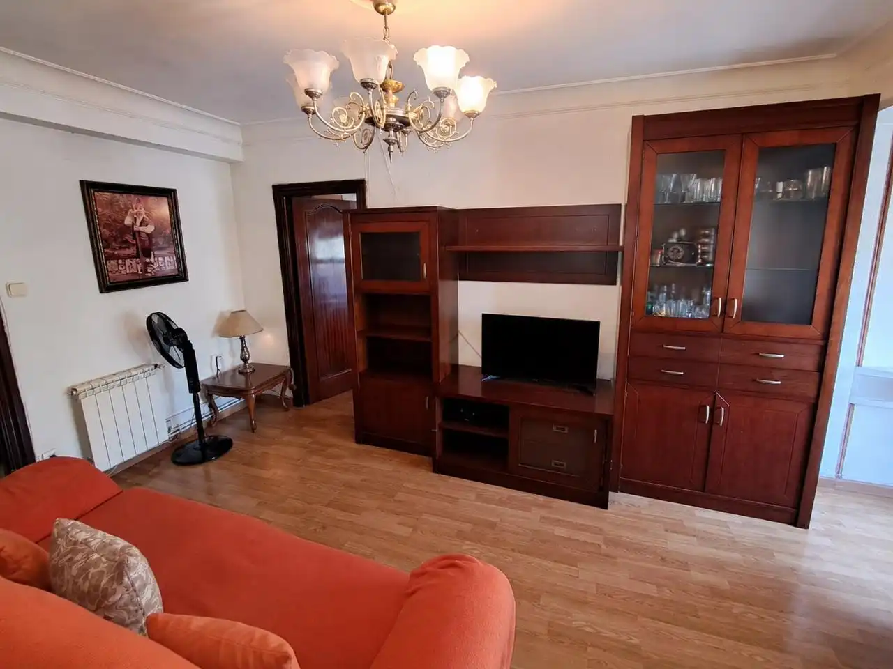 Sala de estar de Piso en venta en Zaragoza con Calefacción, Parquet y Terraza