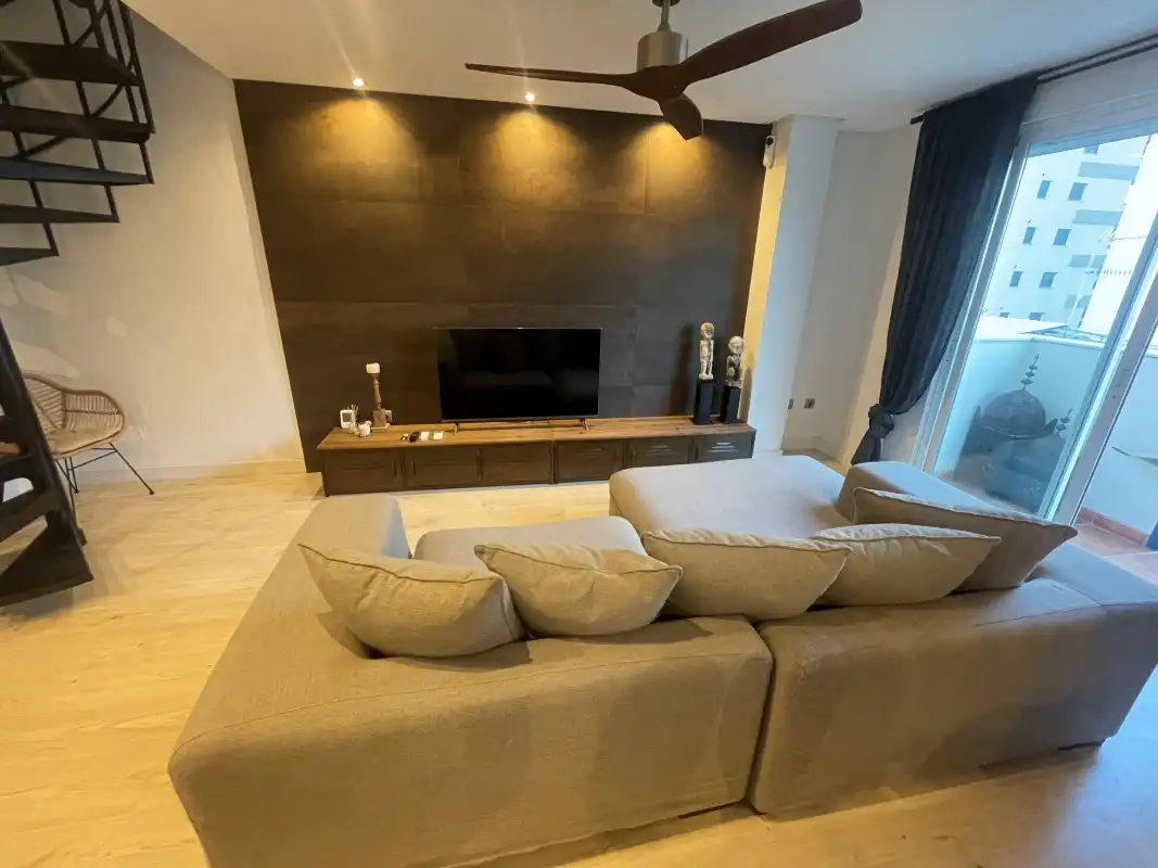 Sala de estar de Ático en venta en Daimús con Aire acondicionado, Jardín privado y Terraza