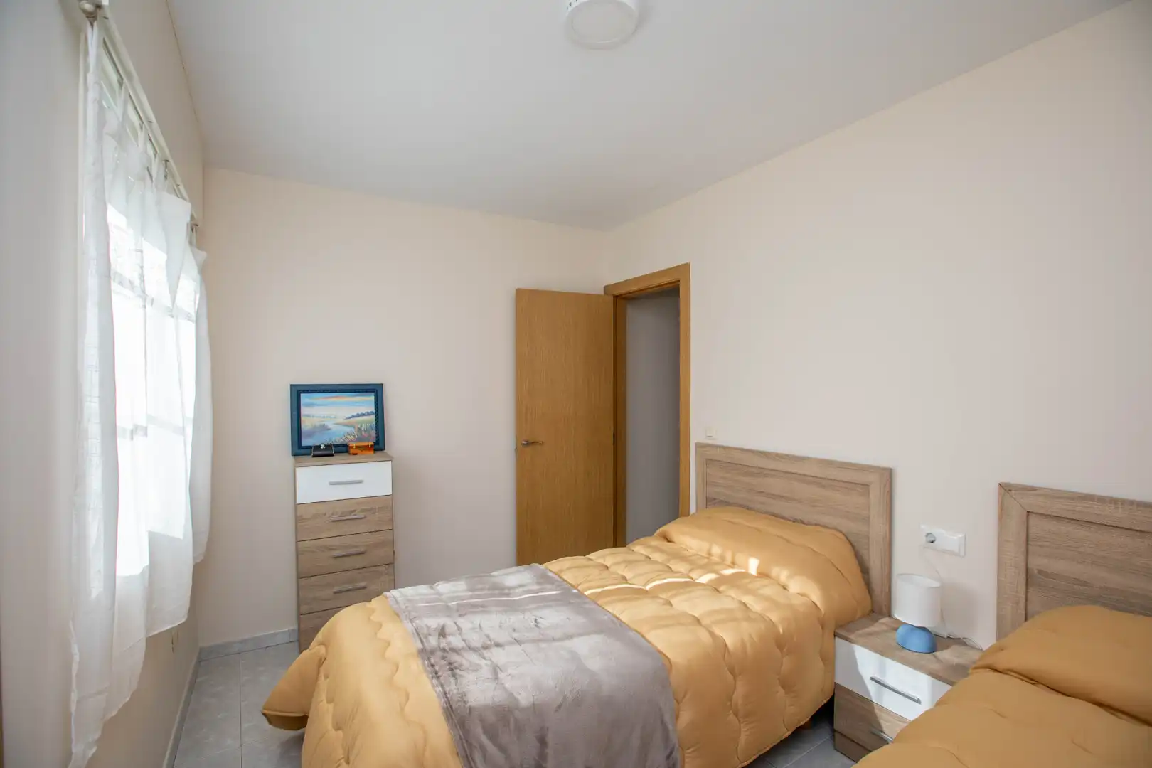 Dormitori de Apartament en venda en Sanxenxo amb Calefacció, Terrassa i Moblat