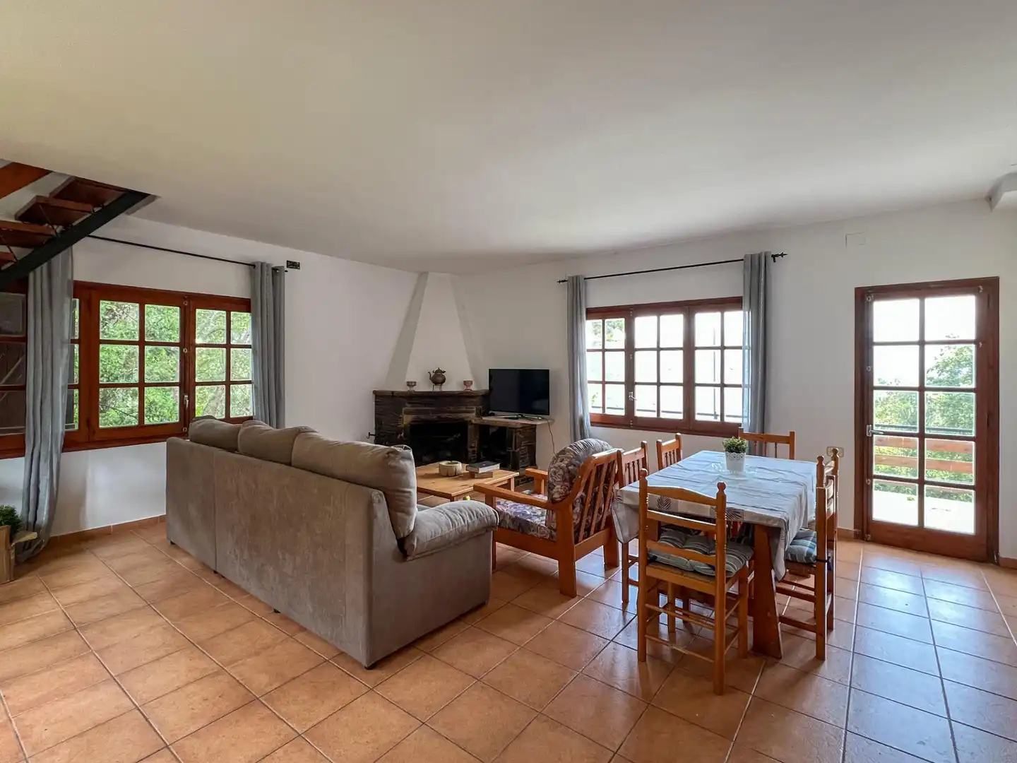 Sala de estar de Casa o chalet en venta en Vallgorguina con Calefacción, Jardín privado y Terraza