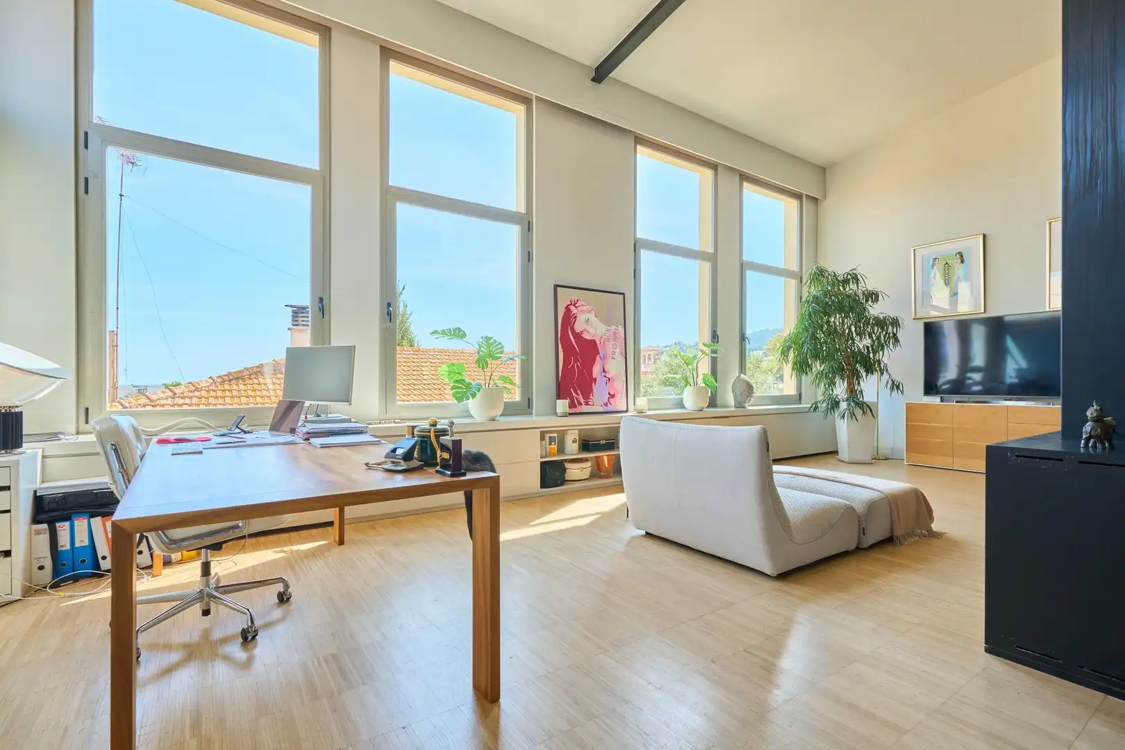 Living room of Houses for sale in  Palma de Mallorca  with Air Conditioner, Heating and Parquet flooring