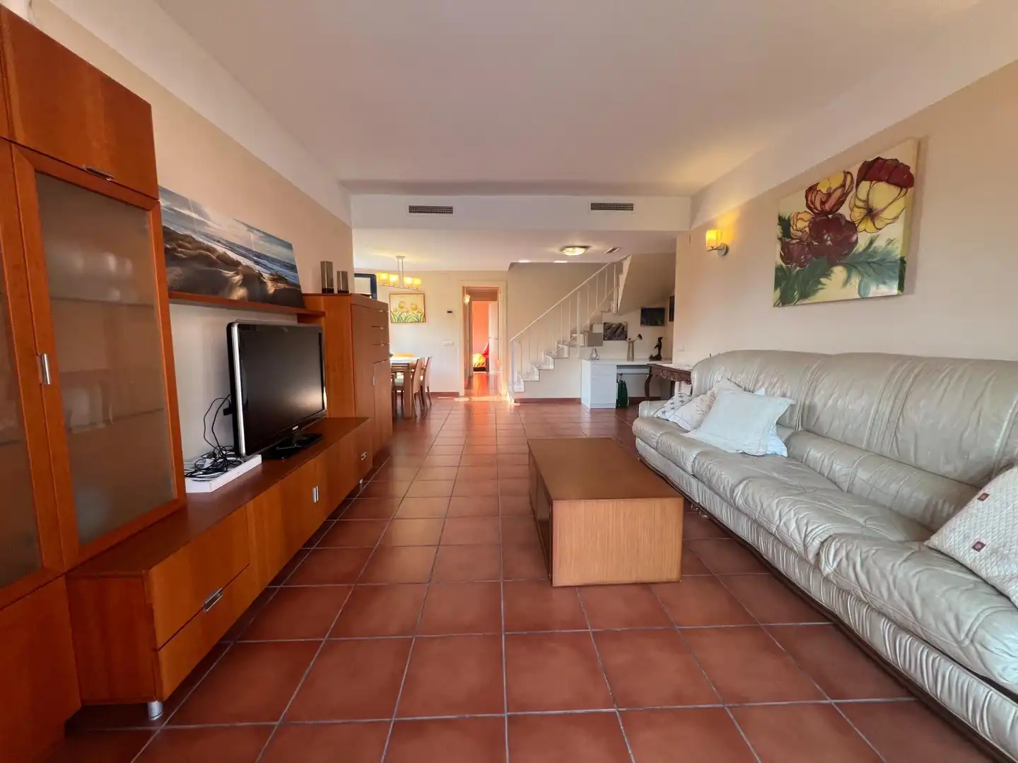Sala d'estar de Àtic en venda en L'Ametlla de Mar  amb Piscina comunitària