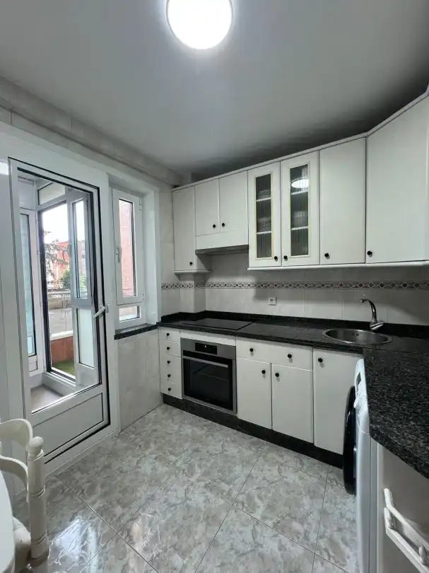 Kitchen of Flat for rent in Gijón   with Heating and Terrace