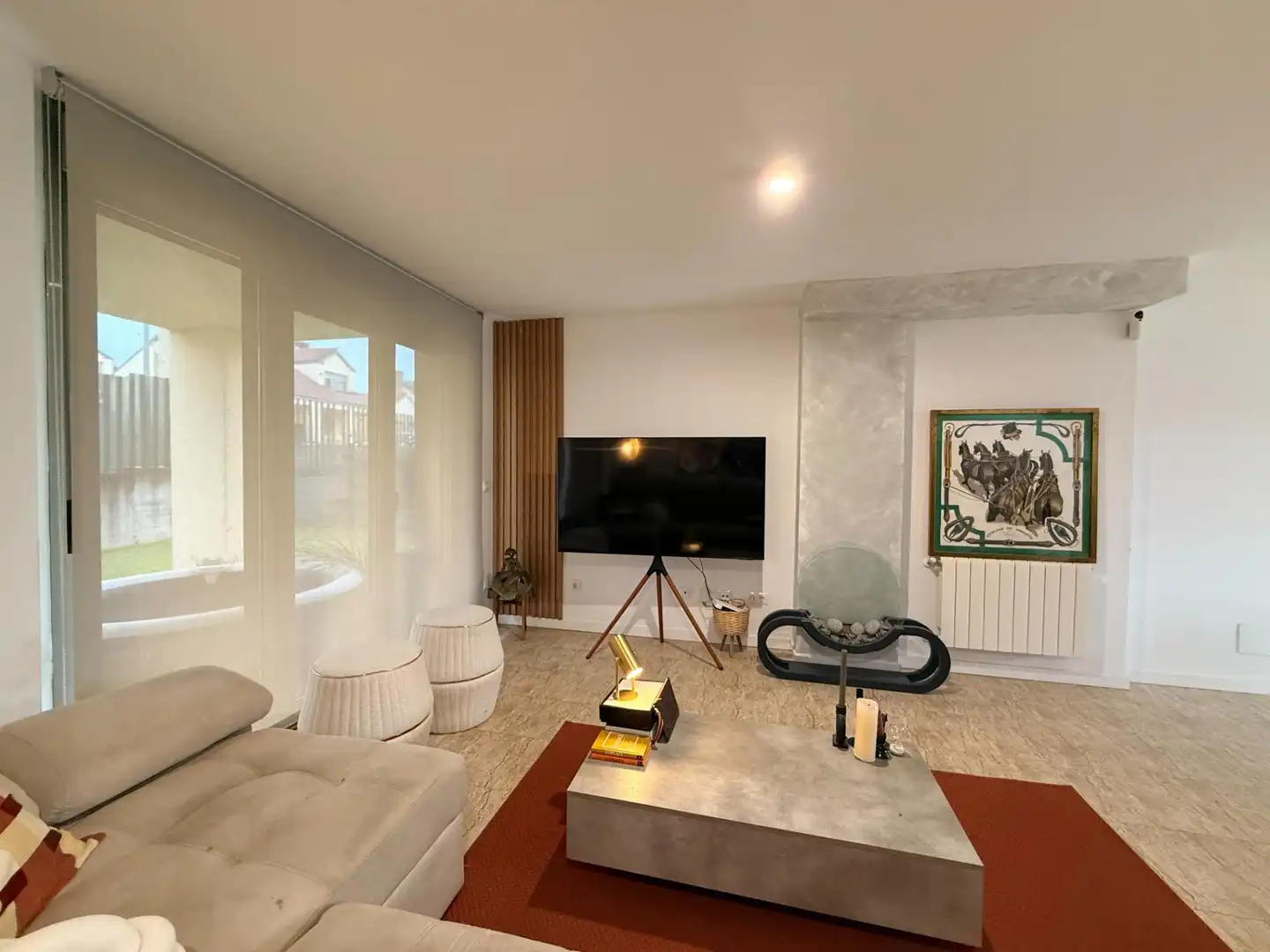 Sala d'estar de Casa o xalet en venda en Hazas de Cesto amb Calefacció, Jardí privat i Terrassa