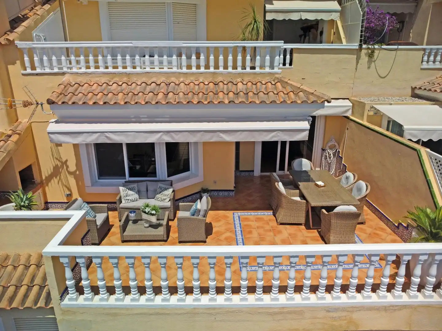 Terrace of Detached homes for rent in La Manga del Mar Menor  with Air Conditioner, Heating and Terrace