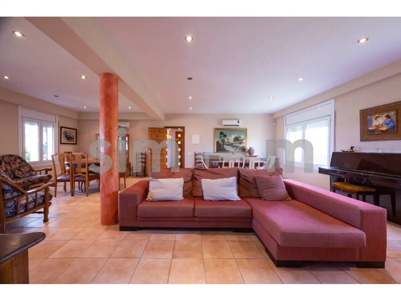 Sala de estar de Casa o chalet en venta en Gurb con Aire acondicionado, Calefacción y Jardín privado