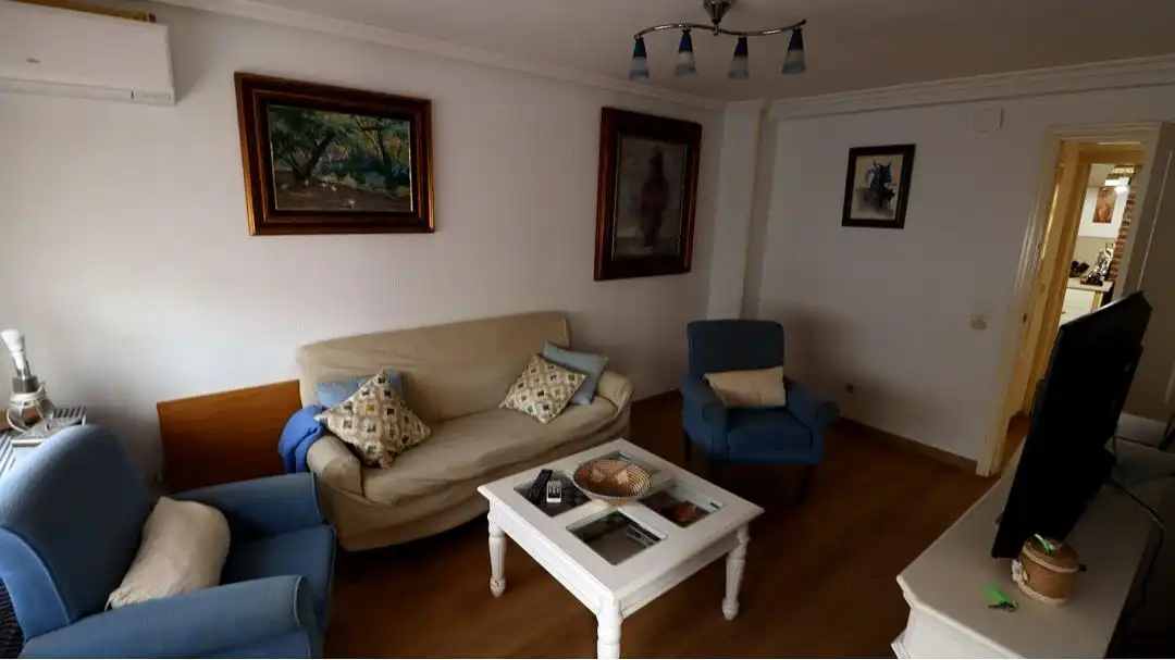 Sala de estar de Casa o chalet en venta en Badajoz con Aire acondicionado, Calefacción y Parquet