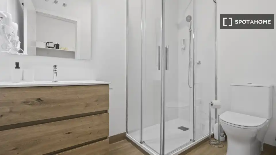 Baño de Apartamento para compartir en Sevilla con Aire acondicionado, Terraza y Amueblado
