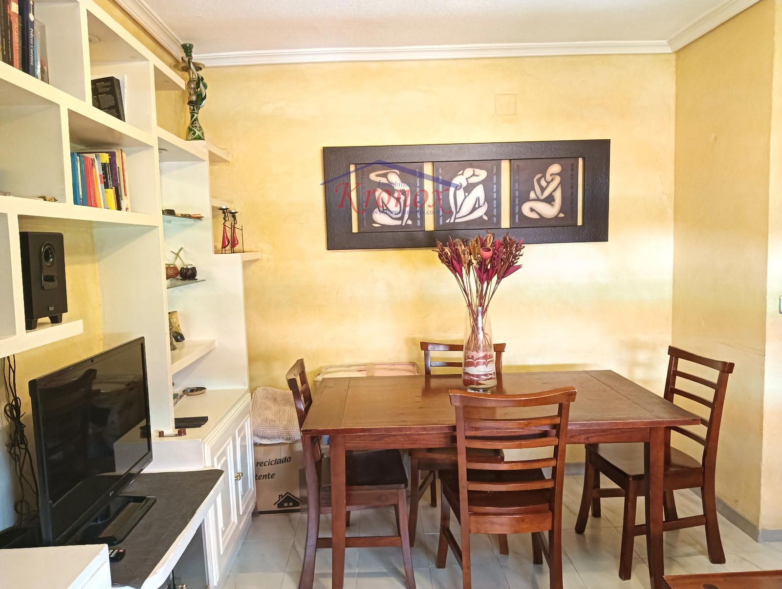 Dining room of Flat for sale in  Madrid Capital  with Air Conditioner, Heating and Terrace
