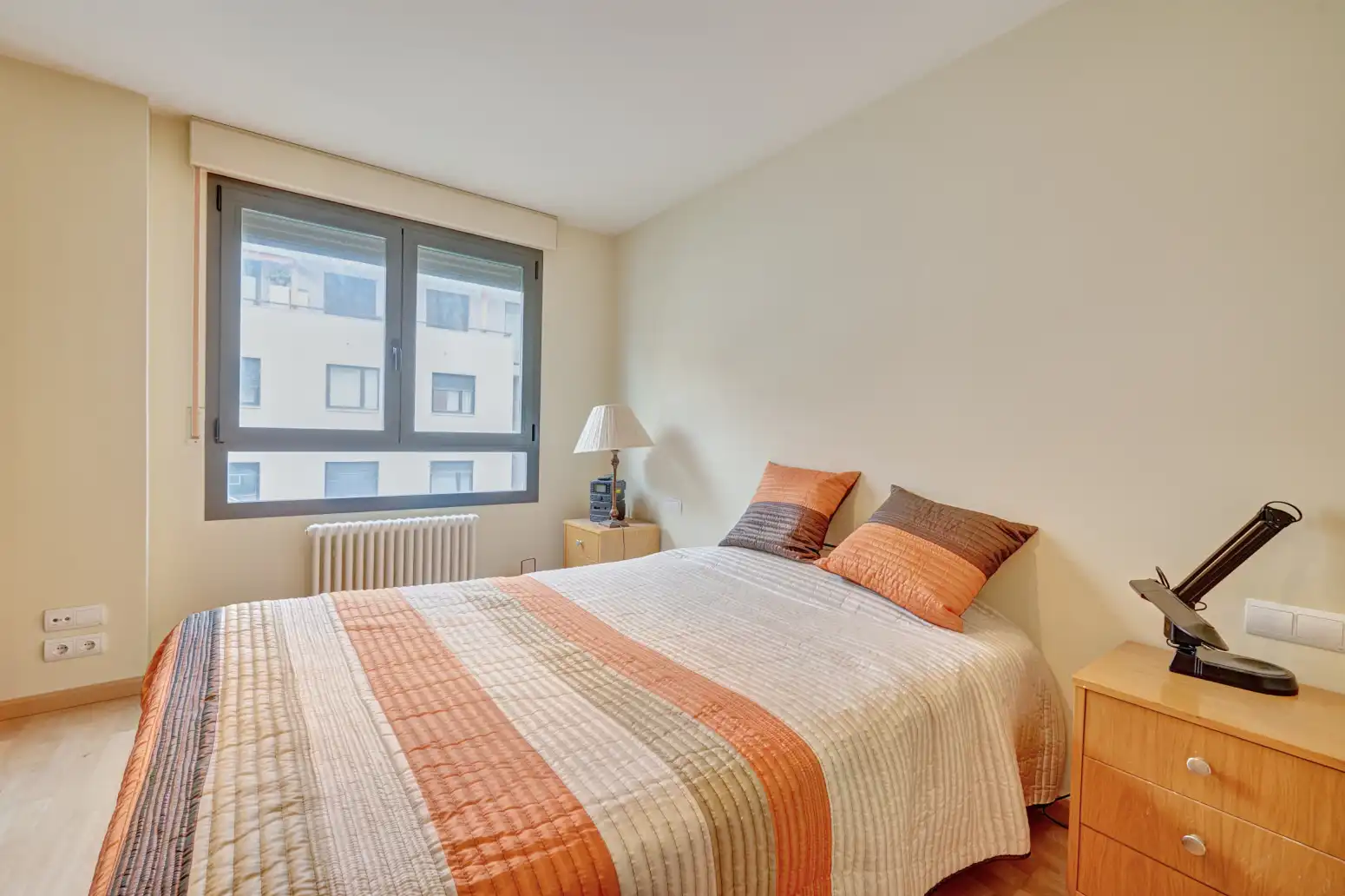 Bedroom of Flat for sale in  Pamplona / Iruña  with Heating, Private garden and Parquet flooring