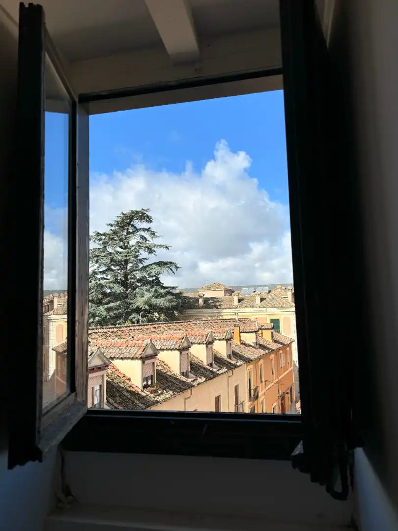 Vista exterior de Casa adosada en venta en Real Sitio de San Ildefonso con Calefacción, Jardín privado y Parquet