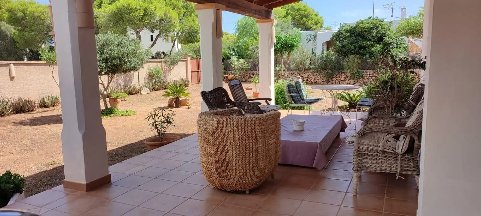 Terrassa de Finca rústica de lloguer en Santanyí