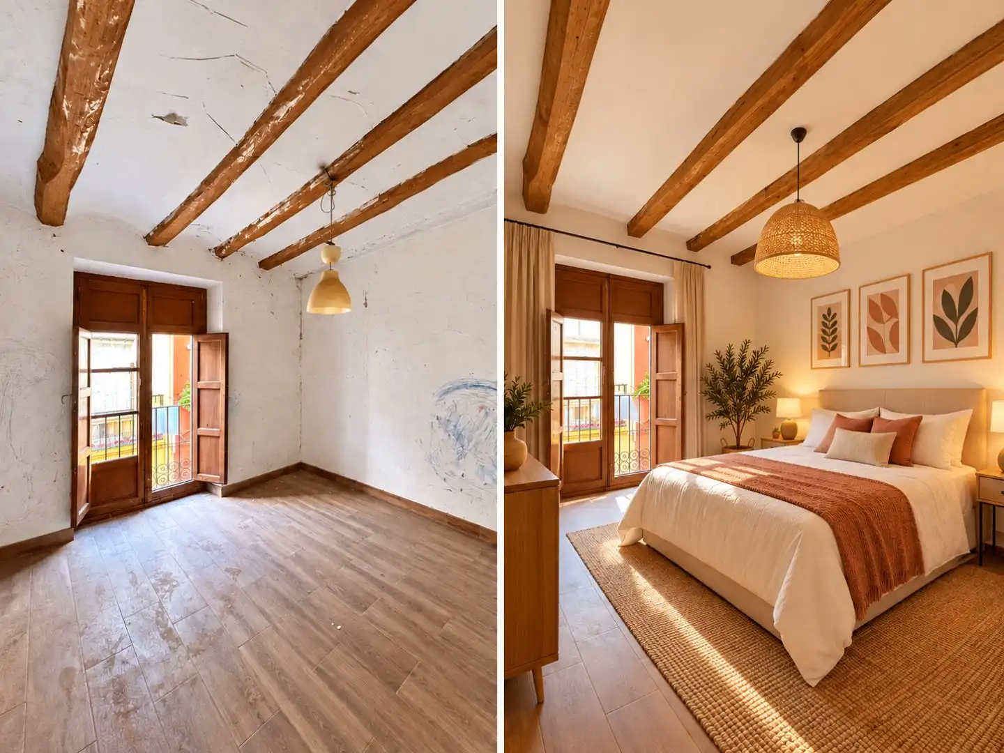 Bedroom of Houses for sale in Ontinyent  with Balcony