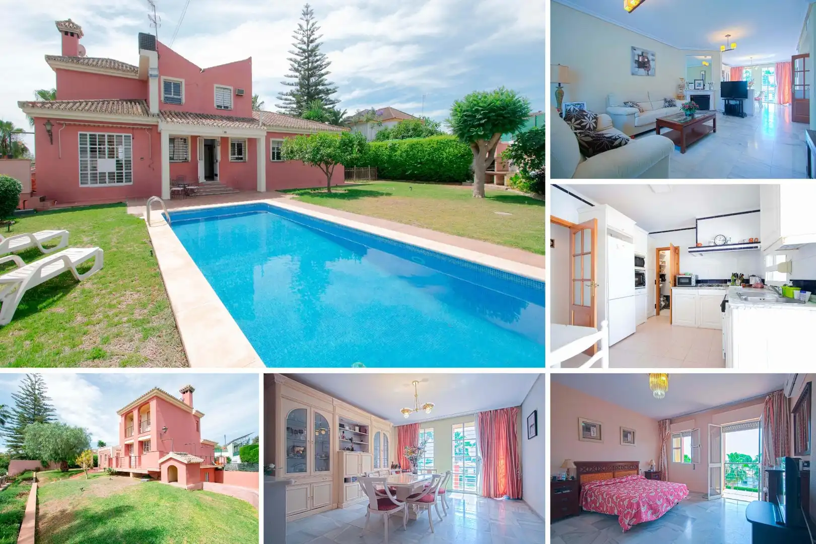 Vista exterior de Casa o xalet en venda en Alcalá de Guadaira amb Aire condicionat, Calefacció i Jardí privat