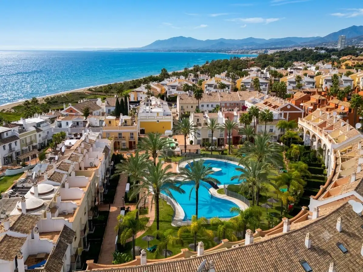 Exterior view of Detached homes for sale in Marbella  with Private garden, Alarm and Community pool