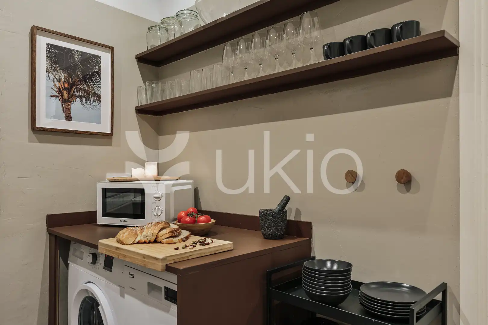 Cocina de Apartamento de alquiler en Barcelona con Calefacción, Amueblado y Horno