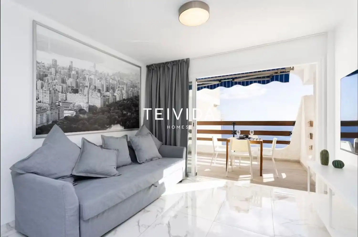 Sala de estar de Piso en venta en El Rosario con Terraza y Amueblado