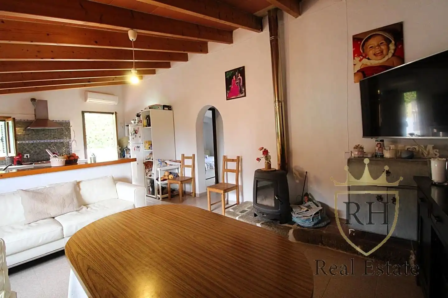 Cuina de Casa o xalet en venda en Pollença amb Aire condicionat, Jardí privat i Terrassa