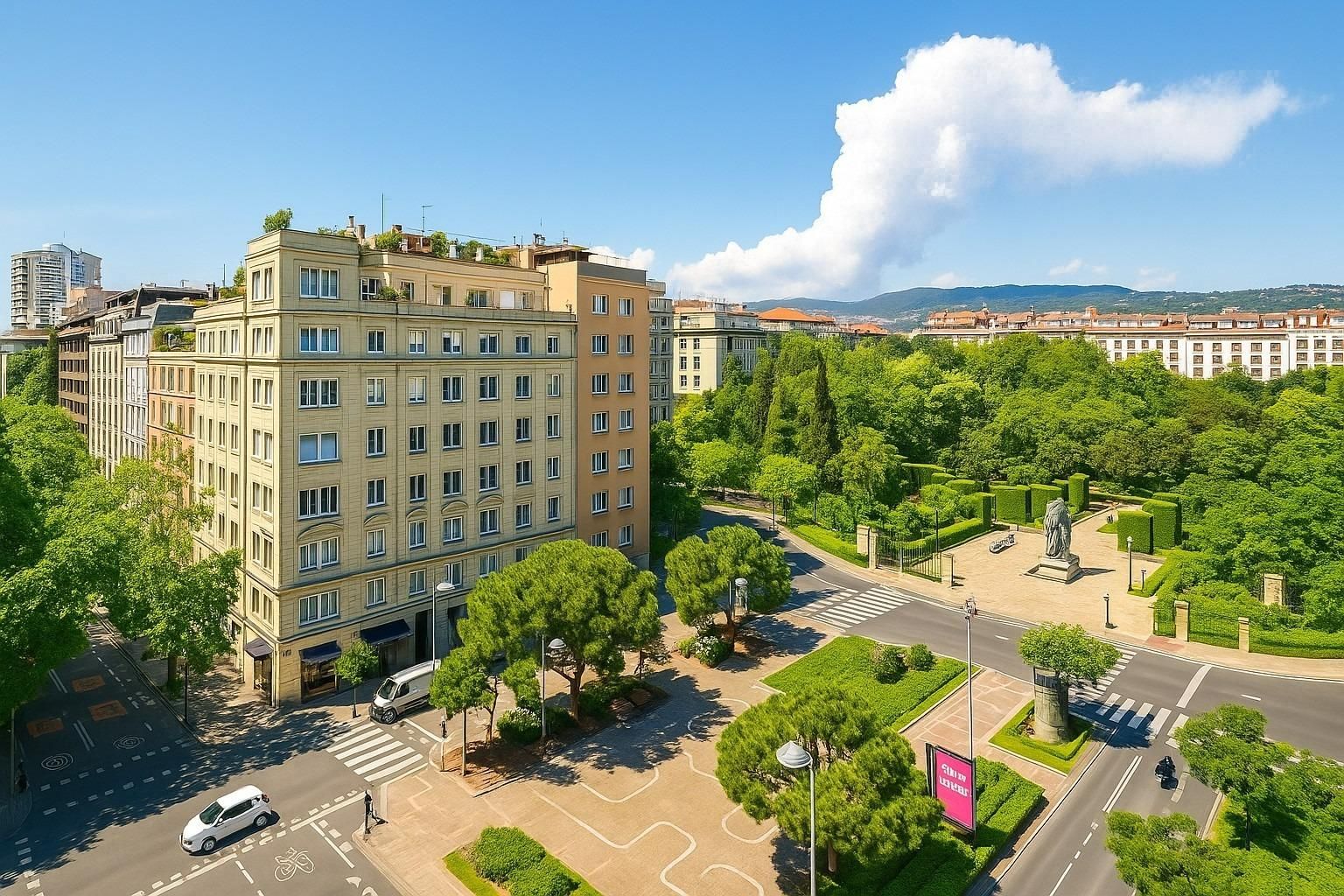 Vista exterior de Àtic en venda en  Barcelona Capital amb Aire condicionat, Calefacció i Parquet