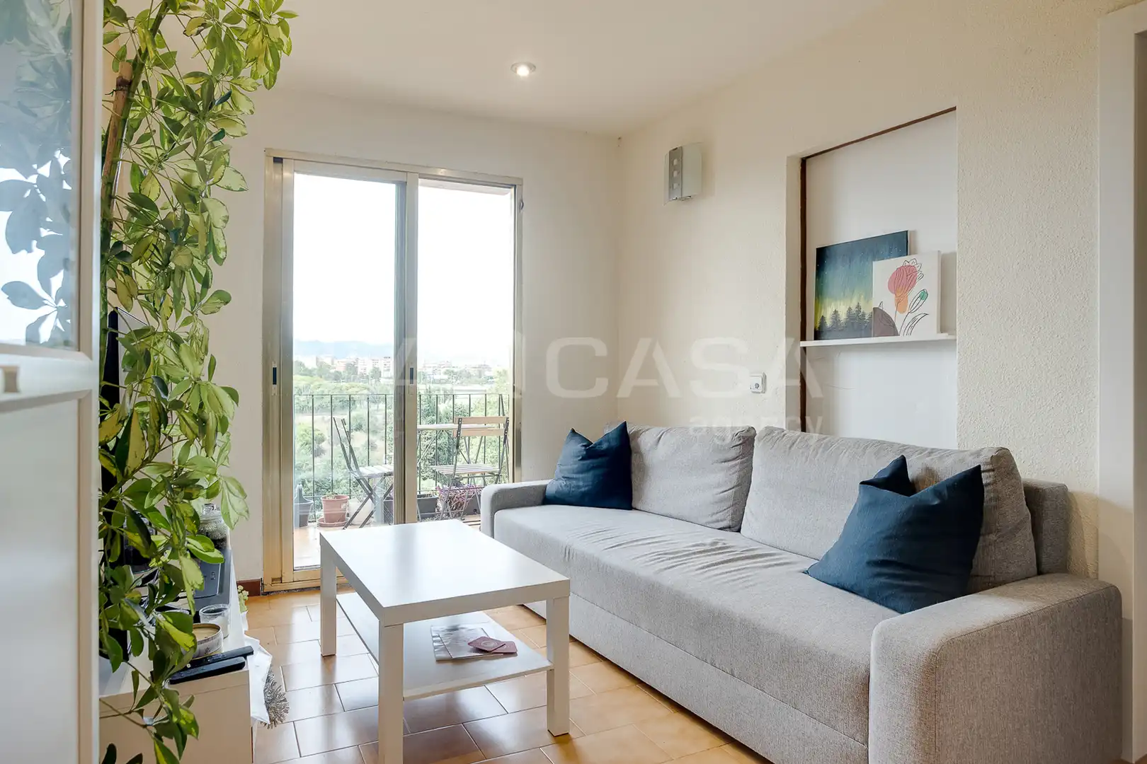 Sala de estar de Piso en venta en Sant Adrià de Besòs con Balcón