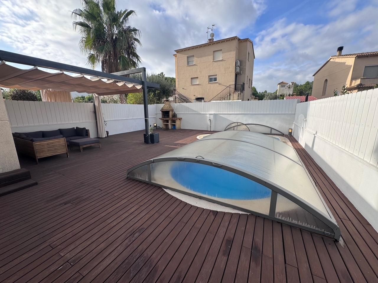 Terrace of Single-family semi-detached for sale in La Pobla de Montornès    with Heating, Private garden and Terrace