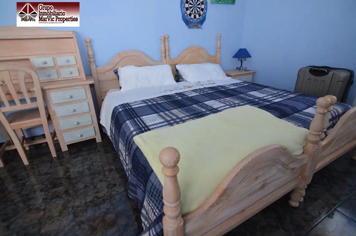 Bedroom of Houses for sale in La Nucia  with Air Conditioner, Swimming Pool and Furnished