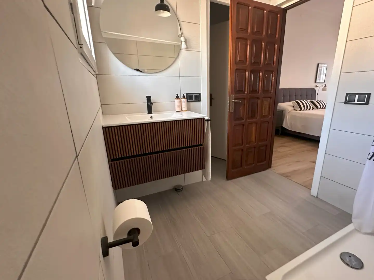 Badezimmer von Haus oder Chalet zum Verkauf in Mont-roig del Camp mit Klimaanlage, Heizung und Privatgarten
