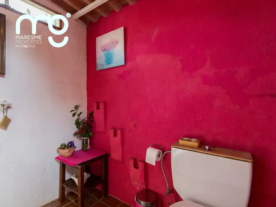 Badezimmer von Country house zum Verkauf in Vilassar de Mar mit Heizung, Privatgarten und Schwimmbad