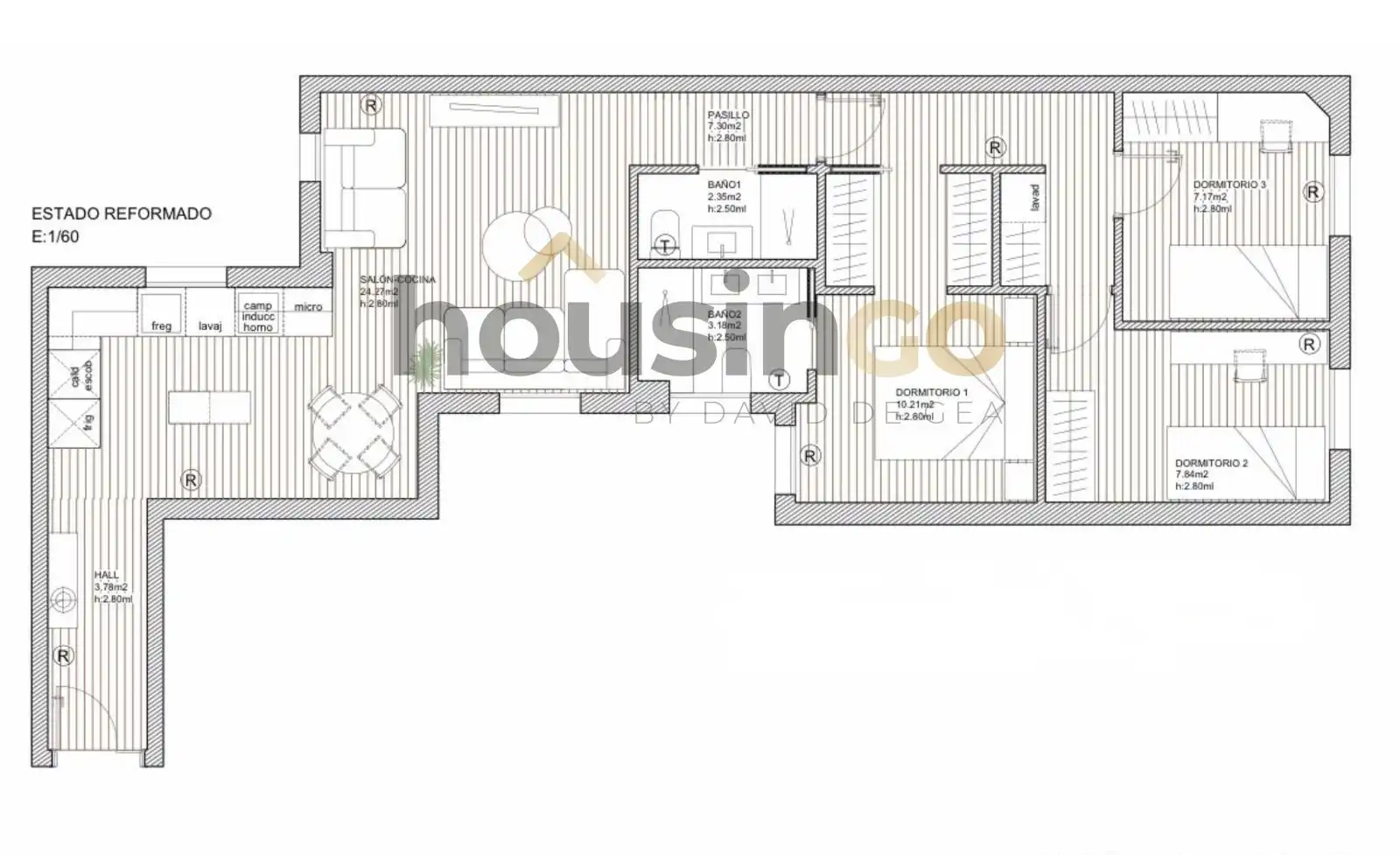 Piso en venta en Madrid con Aire acondicionado, Calefacción y Amueblado