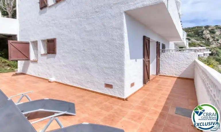 Terraza de Finca rústica en venta en Roses con Calefacción, Amueblado y Piscina comunitaria