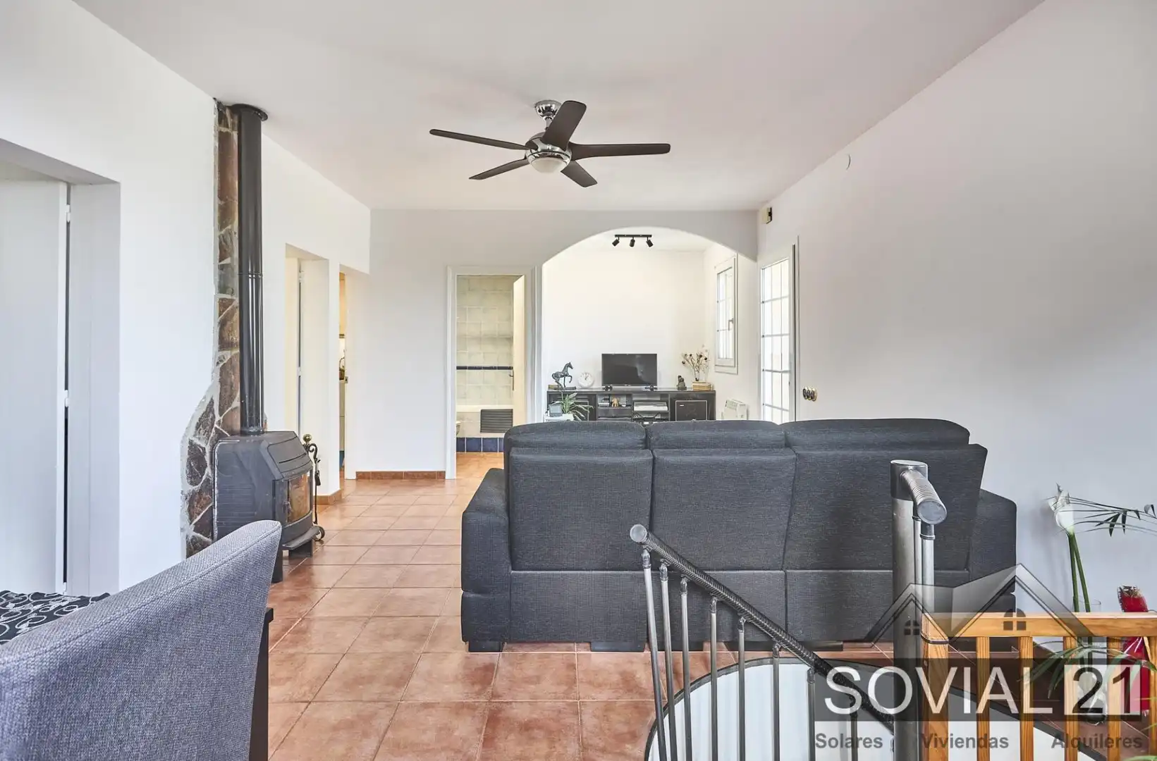 Sala de estar de Casa o chalet en venta en Barcelona con Calefacción, Jardín privado y Terraza