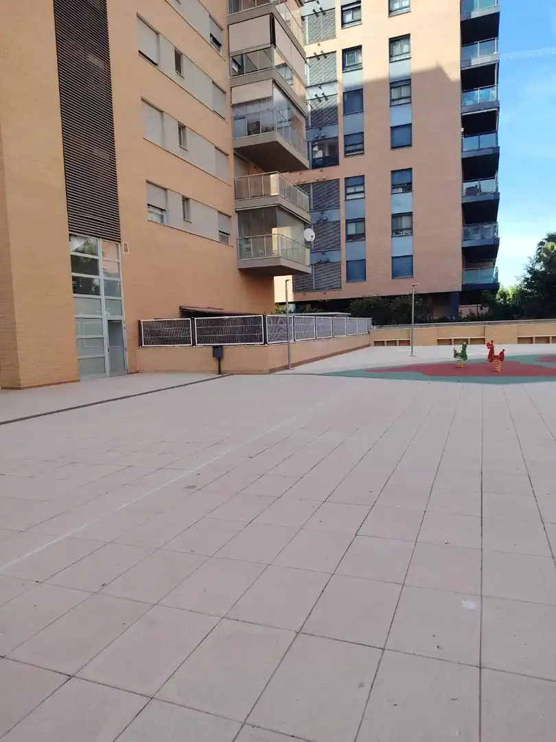 Parking of Flat for sale in Mislata  with Air Conditioner, Private garden and Parquet flooring