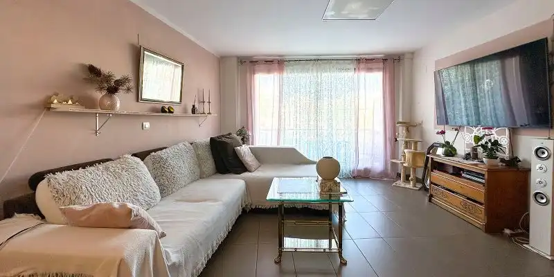 Sala de estar de Piso en venta en Calpe / Calp con Aire acondicionado, Terraza y Amueblado