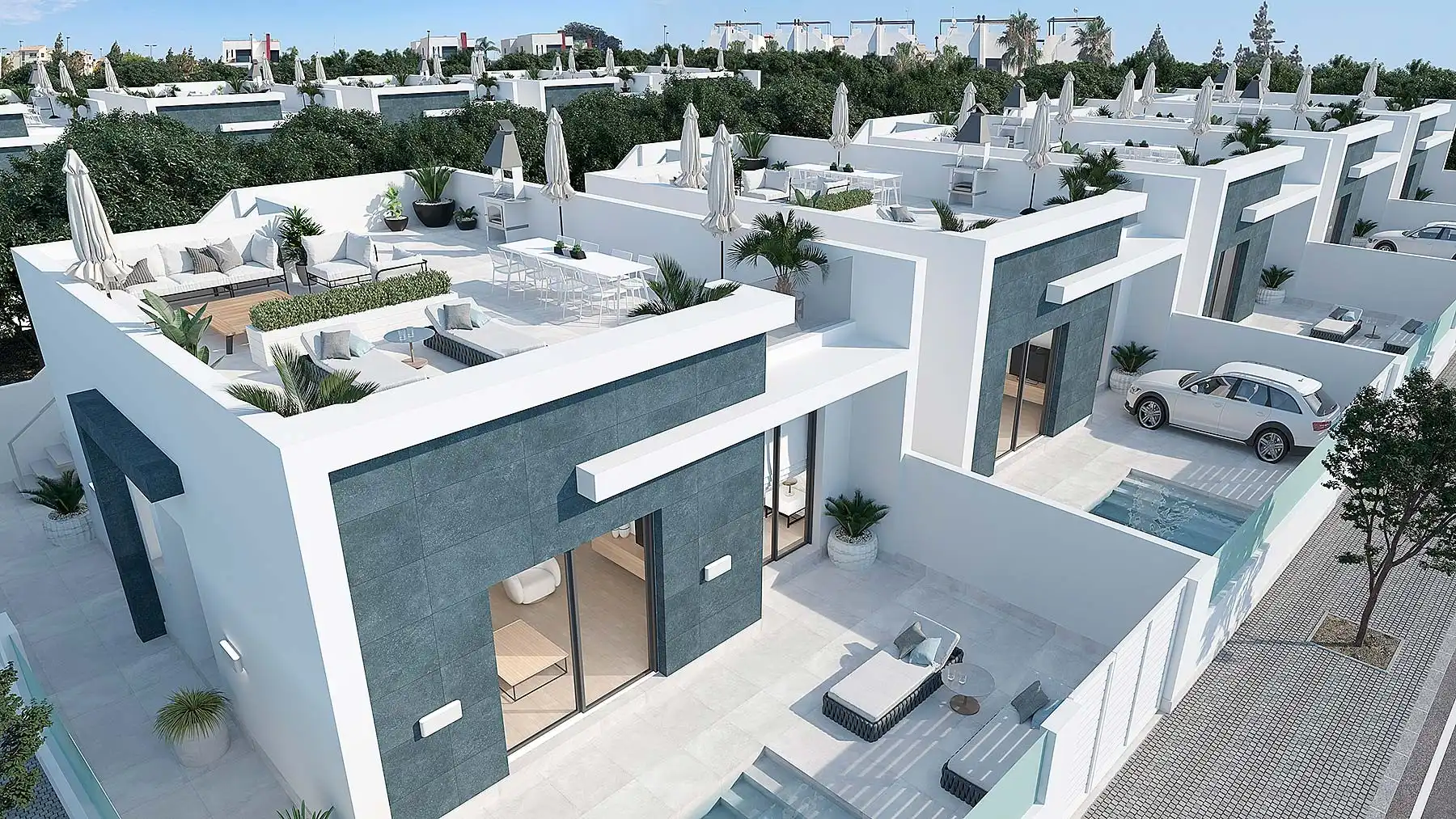 Exterior view of Houses for sale in Torre-Pacheco  with Terrace