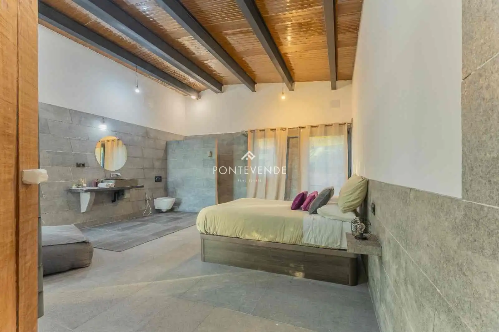 Habitación de Casa o chalet en venta en Marín con Aire acondicionado, Calefacción y Jardín privado