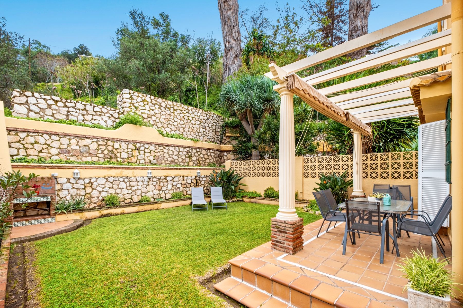 Terrassa de Casa adosada en venda en Málaga Capital amb Aire condicionat, Jardí privat i Terrassa