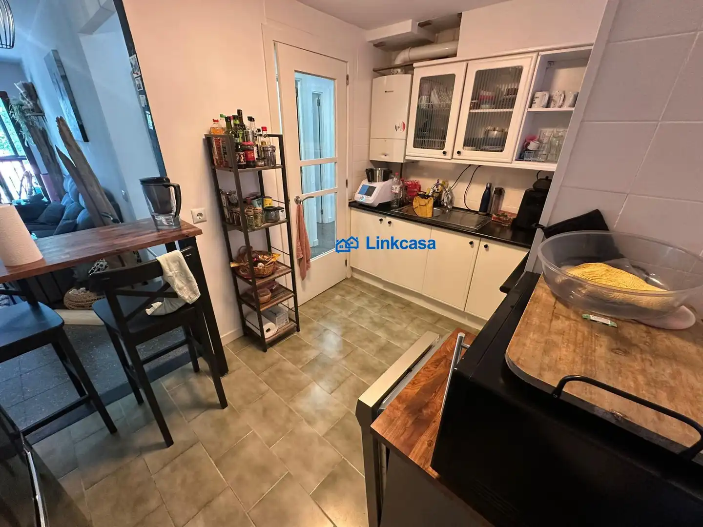 Kitchen of Flat for sale in Madrid  with Heating, Terrace and Balcony